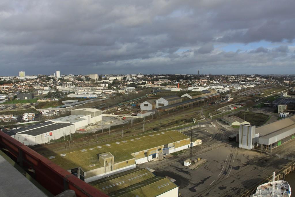 La vue du pont de Cheviré