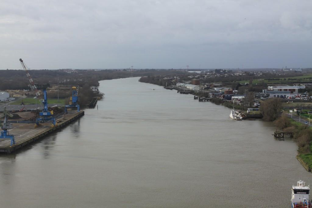 La vue du pont de Cheviré