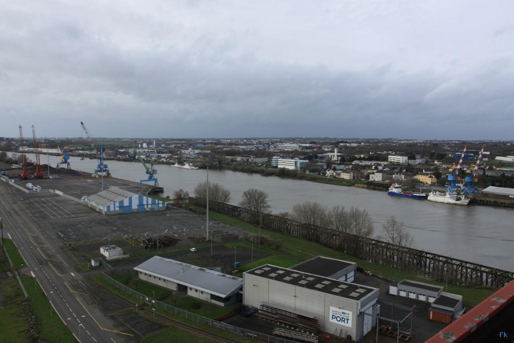 La vue du pont de Cheviré