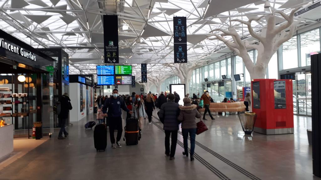 Passerelle de la gare de Nantes